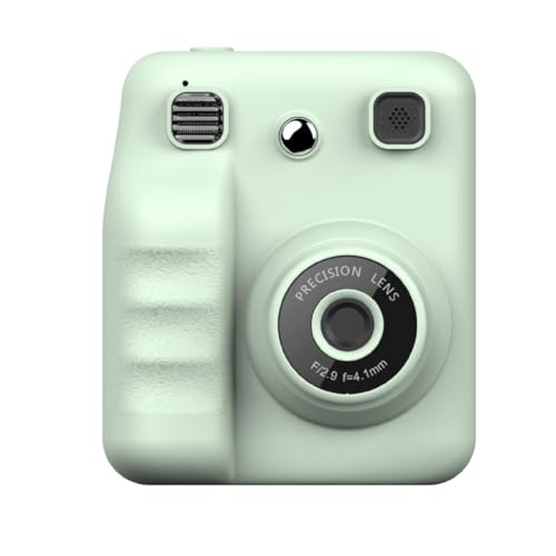 Suoumwa Kinder Digitale Kleinkindkamera 1080p HD Instant Print Digitale Videokamera für 3-12 Jahre Alte Mädchen Geschenk Grün Grün