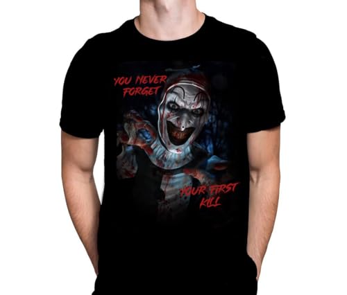 WSH - Your First Kill - Terrifying Horror Film Fan T-Shirt, Schwarz , XL