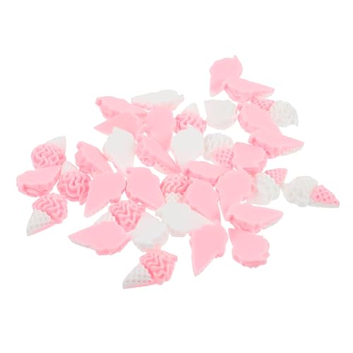 Angoily 40 Stück Eiscreme Charms Resin Niedliche Kühlschrankdekoration für Diy Projekte Vielseitige Verwendung für Kühlschrank Handyhüllen und Mehr