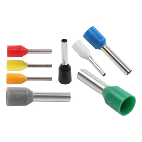 Enddraht, farbcodiert, industriell, für Terminal-Set, Crimpverbinder für elektrische Verkabelung, Kupfer, Automobil, Zweck, 300 Stück, DIY-Stiefelhülsen, isolierte Hülsen