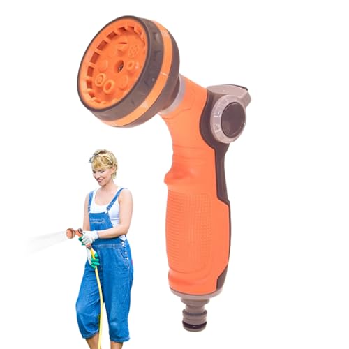 Gartenschlauchdüse: Wasserdruckkopf, auslaufsichere Düse | 8 Sprühmuster, Hochdruck-Autowaschmaschine, Gartengeräte für
