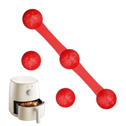 Luftfritteusen-Magnete, Silikon-Schnalle, Pergamentpapier-Einlagen, Kochzubehör, magnetische Schnellanleitung, Rezepte und Tipps, ideal für Kühlschrank, Whiteboard, Tür, Klassenzimmer, Schrank, Küche