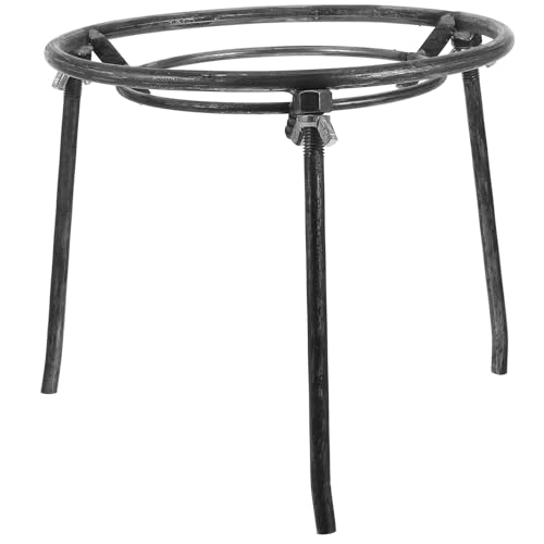 TOYANDONA Abnehmbarer Dreibein Camping Herdständer aus Stahl Hitzebeständiger Feuerholz ring für Outdoor kochen Robustes Lagerfeuer Topfgestell für Wanderungen und Camping