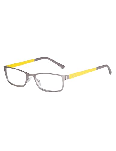 Edison & King Lesebrille Elements – schmale Metallbrille mit Premiumgläsern – entspiegelt und gehärtet (Illuminating, +2,00 dpt)
