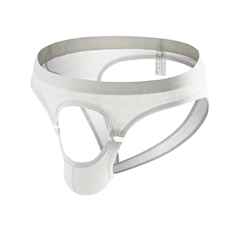 Tangaslip Herren Slips Loch Tanga Unterwäsche Undichter Arsch Sexy Reizwäsche Gay Clubwear Party Thong G-String Niedrige Leibhöhe Atmungsaktive Unterhose Dessous Low Rise Erotische Ouvert Briefs