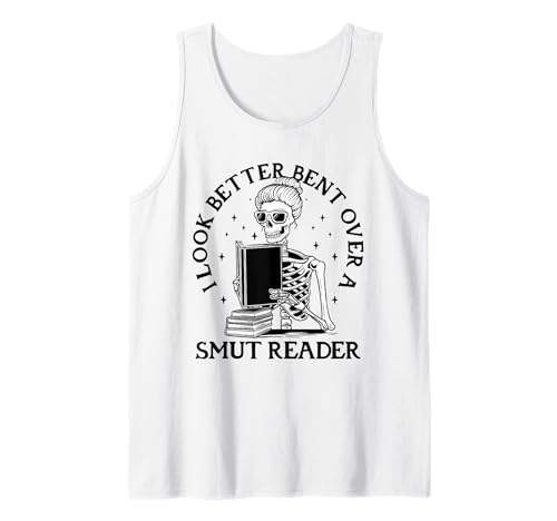 Skelett Lesebücher Lustiger Nerd Gothic Dark Humor Tank Top