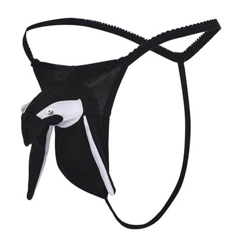 Herren Höschen Niedrige Taille Netzeinsatz Tanga Kleine T-Hose Roman G-String Sexy Lustige Unterwäsche Cartoon T-Back Slip Unterhosen Gay Sissy Dessous Sexy Reizwäsche Ultradünne Ausbuchtungstasche