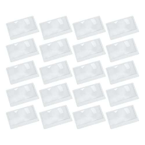 DOITOOL 35 Dünne Fresnel Linsen Leselupe für Senioren und Handliche PVC Lesezeichenlupe 3 Fach Vergrößernd 84 X 53cm für Bücher Dokumente und Karten