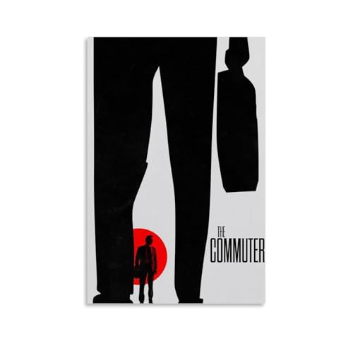 JDlancai Action-Thriller, der Pendler, minimalistisches Vintage-Filmposter, Druck für Schlafzimmer, Leinwand, Wandkunst, ästhetisch, dekorativ, 60 x 90 cm, ungerahmter Stil
