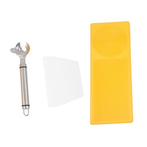 CIYODO 4 Stück Teiliges Pasta Schneidebrett aus umweltfreundlichem Material mit Nudelroller Edelstahl Nudelschneider Makaronischneidebrett und Gnocchi Brett für hausgemachte Pasta wie