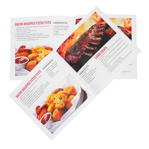 BCOATH 2-teiliges Easy Air Fryer-kochbuch: Schnelle, Einfache Und Leckere Rezepte Für Anfänger, Nachschlagewerk Für Gesunde, Kochanleitung, Bilder, Mahlzeiten, Kochbuch