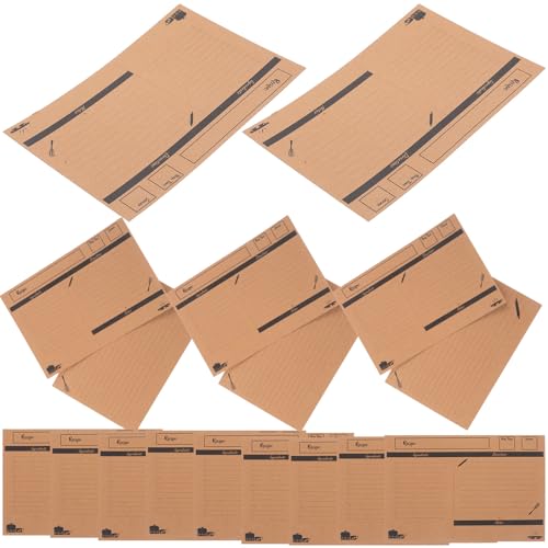 DOITOOL 20 Stück Haushalts Rezeptkarten aus Kraftpapier Doppelseitig Beschreibbar Glatte Oberfläche Küchenutensilien für Essensrezepte und Diätnotizen