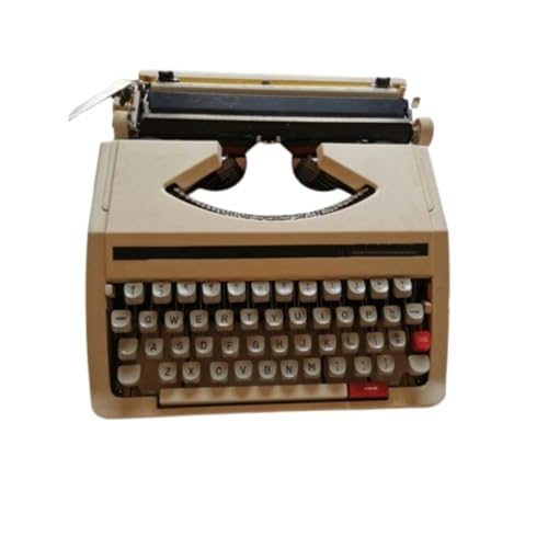 PLSZLL Vintage Schreibmaschine, klassisch mechanisch, für Schriftsteller, Sammler, antik, manuell, altmodisch, Bürodekoration (E)