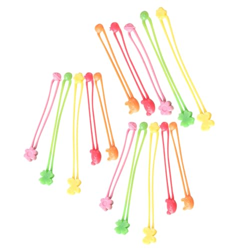 NAMOARLY 15 Stück Silikon Gummibänder Flexible Befestigungsbänder für Bento Boxen Gemüse und Kochbücher Elastische Bänder für Küche und Dekoration