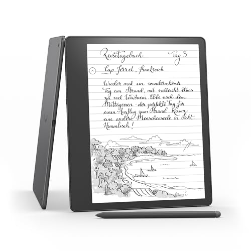 Kindle Scribe (2022) -16 GB – der erste Kindle, der auch ein digitales Notizbuch ist – mit Paperwhite-Bildschirm (10,2 Zoll, 300 ppi) und Premium-Eingabestift