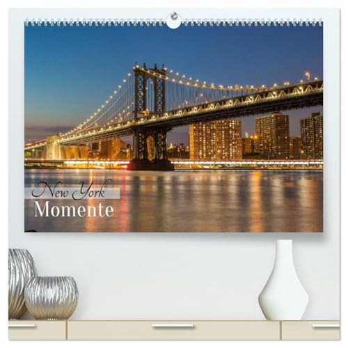 New York - Momente (hochwertiger Premium Wandkalender 2026 DIN A2 quer), Kunstdruck in Hochglanz: Ein visueller Streifzug durch die eindrucksvollsten Facetten New York Citys. (CALVENDO Orte)