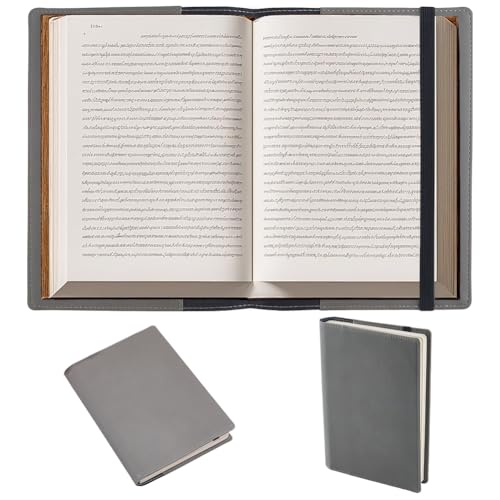 craspire A5 Buchhülle Aus Leder Mit Kartenfächern wasserdichte Notizbuchhülle Hellbrauner PU Umschlagordner Business Aktentasche Wiederverwendbarer Portfolio Organizer Aus Leder Für Buchliebhaber