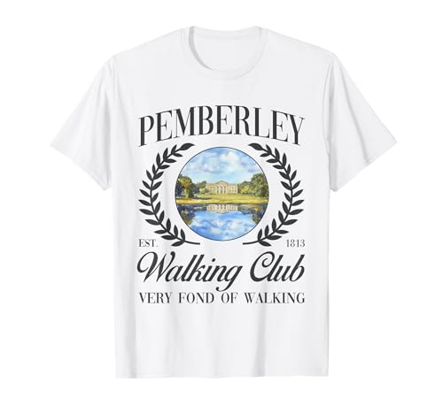 Jane Austen zum 250-jährigen Jubiläum des Pemberley Walking Club Regency T-Shirt
