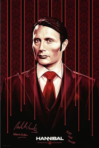 SUCCESS STORY Hannibal – Mads Mikkelsen – Horror/Thriller-Serie – Nachbildung von Poster (30 x 40 cm)