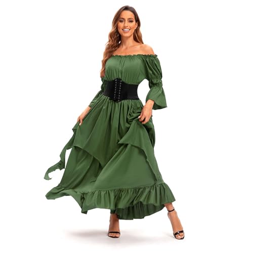 Kleider Damen Festlich Rockabilly Kleider Damen Halloween Kostüm Faschingskostüme Cocktailkleid Elegante Petticoat Kleid Karneval Mädchen Sommer 50er Jahre Renaissance Boho Elegant Festlich Swing,S/M