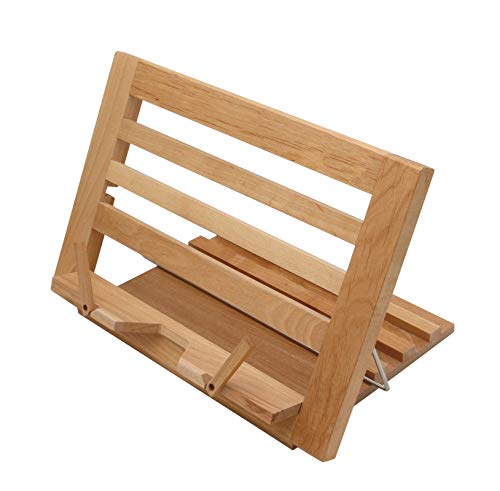 Paintersisters Buchhalter aus Buchenholz, Leseständer, Kochbuchhalter, Notenständer, Tischstaffelei, Buchstütze, Rezepthalter, Pad-Ständer