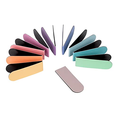 Ideen mit Herz Lesezeichen-Clips | magnetisch | 2cm breit | 6cm lang | bunt | 10 Stück