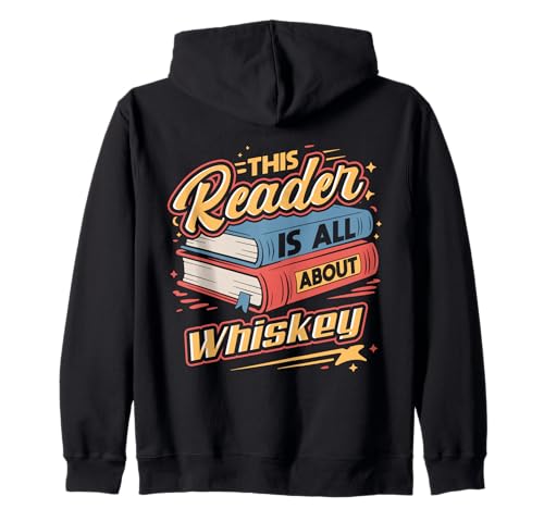 This Reader is All About Whiskey | Buch und Bourbon Humor Kapuzenjacke