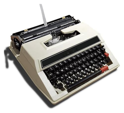 Traditionelle tragbare manuelle Schreibmaschine, mechanische englische Schreibmaschine, mit Koffer, for Notizen, Briefe, Memoiren