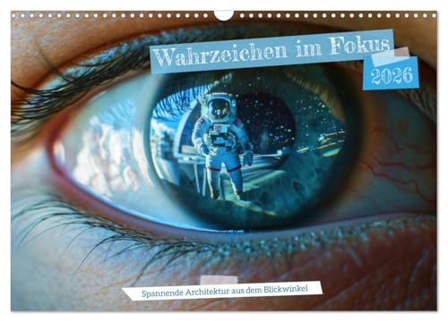 Wahrzeichen im Fokus - Spannende Architektur aus dem Blickwinkel (Wandkalender 2026 DIN A3 quer), CALVENDO Monatskalender