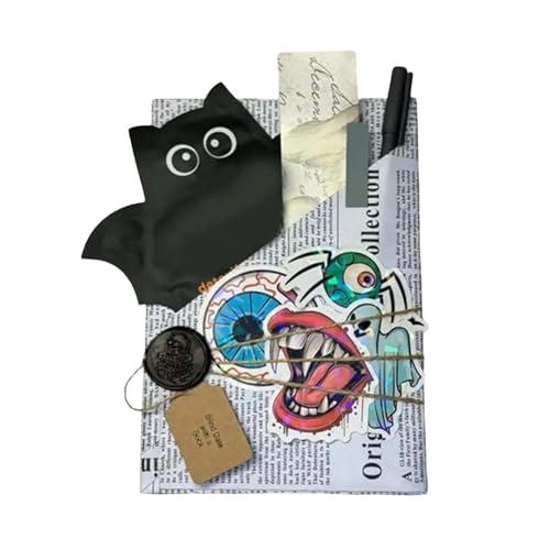 Geonoy Blind Date with a Book | Halloween Witch Blind Date with a Book | Card Reading Party Favors Stocking Stuffers for Teacher Appreciation