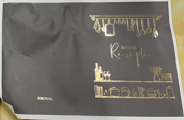 BIROYAL Kochbuch Selbst Schreiben, Rezeptbuch A5 Hardcover