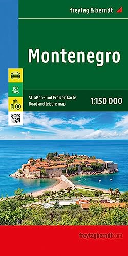 Montenegro, Straßen- und Freizeitkarte 1:150.000, freytag & berndt: Mit Infoguide, Top Tips (freytag & berndt Auto + Freizeitkarten)