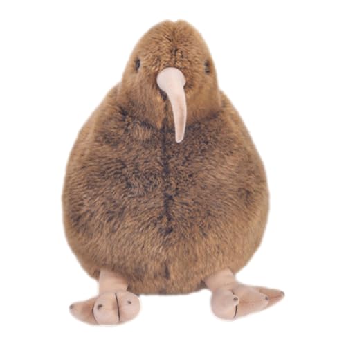 Kiwi Vogel gefüllt Tierpuppe - 25 cm weiches Plüschspielzeug, niedlich realistisches Design, Huggable Figure | Form für Kinder, Geburtstag, Schlafensen, Reisen