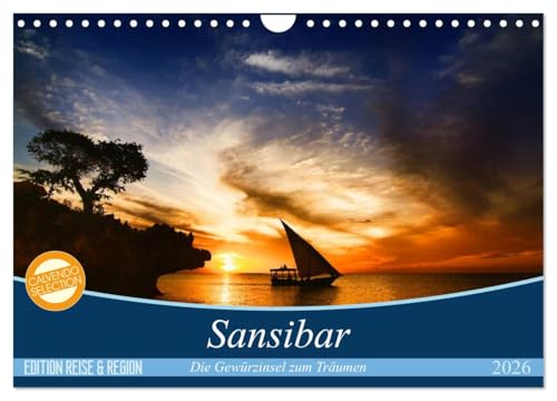 Sansibar (Wandkalender 2026 DIN A4 quer), CALVENDO Monatskalender
