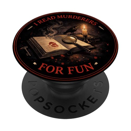 True Crime Reader Ich lese Mörder PopSockets Klebender PopGrip