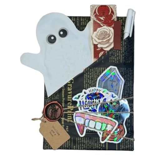 Halloween Hexe Blind Date mit Buch - Horror Mystery Halloween Buch Geschenkset | Blind Date mit einem Buch für Halloween Enthusiasten, Buchliebhaber Geschenk, Gruselige Leseüberraschung (C)