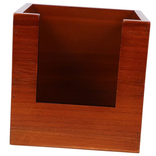 HOMOBABE Vintage Holz Rezeptkartenhalter Multifunktionale Aufbewahrungsbox für Küchenrezepte Schmuck und Platzsparendes Design für Schreibtisch und Küche