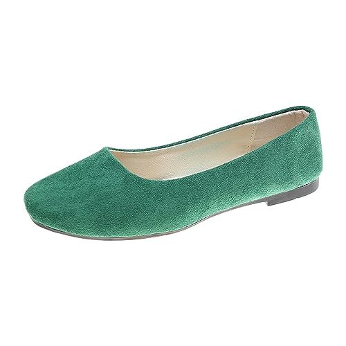 Flache Schuhe Damen Loafer Slip On Spitz Schuhe rutschfest Flach Stricken Sneaker Bequem Sommer Elegant Sportlich Flat Shoes Frauen Barfussschuhe Sommerschuhe Halbschuhe Sandalen