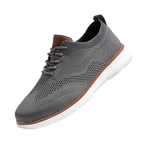 Herren-Schlupfschuhe, atmungsaktives Netzgewebe, leicht, rutschfest, Outdoor, Wandern, Trekking, Sneaker, Schnürung, niedrige Oberseite, klobige Schuhe, bequeme Freizeit-Sneaker, flache Keil-Sneaker