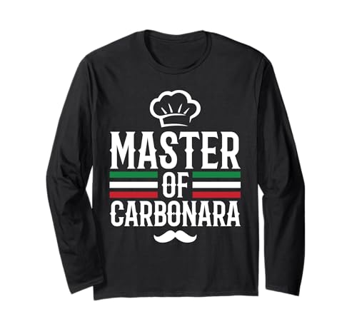 Master of Carbonara, Spruch für Hobby Koch Italien Design Langarmshirt