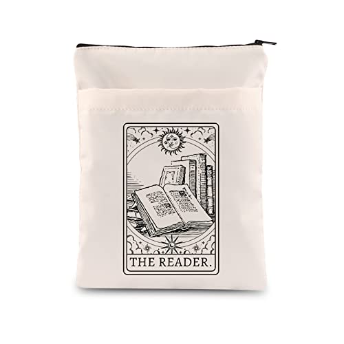 FOTAP The Reader Tarot-Kartentasche für Buchliebhaber, Geschenke, Tarot-Kartenbuchhülle, Lesebuchhüllen für weiche Bucheinband, Buchtasche (Der Leser)