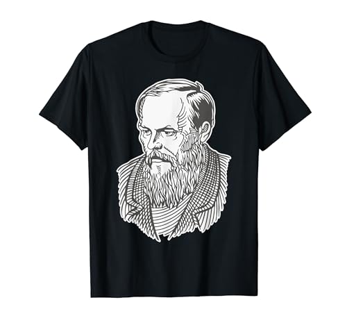 Fjodor Dostojewski Portrait Russische Literatur Psychologie T-Shirt