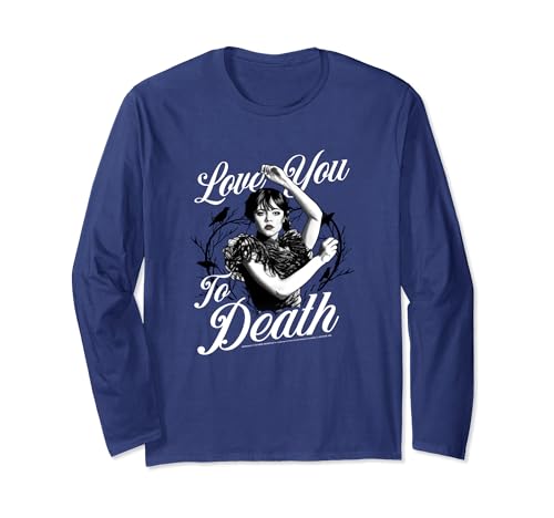 Wednesday Valentinstag Love You To Death Langarmshirt