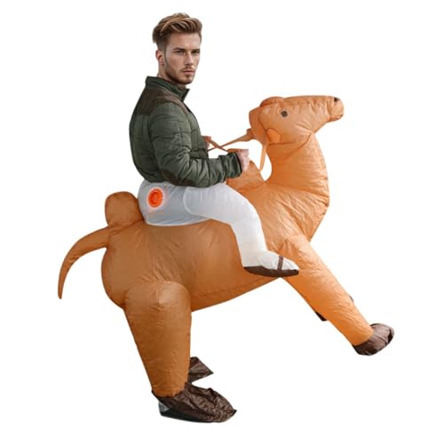 Generisch Elegantes Hofdamen-Kostüm für historische Cosplay-Events mittelalterliche Feste (Khaki, One Size)