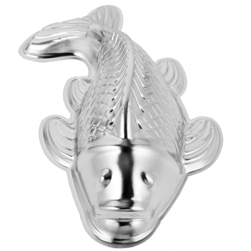 VALICLUD Aluminium Fisch Backform 3D Koi Fisch Kuchenform für Fondant und Schokolade Selbstgemacht Backzubehör 25X13,8X6cm für Haushalt und Backen