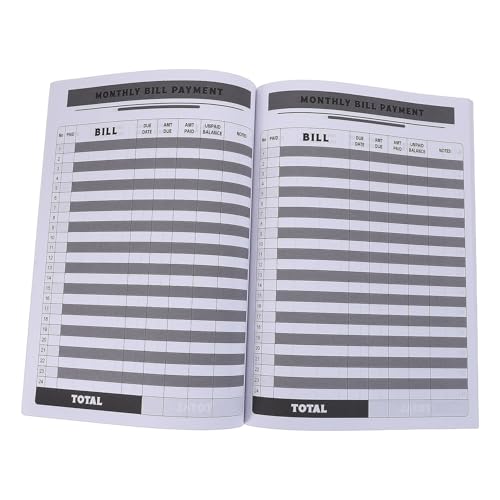 Veemoon Monatlicher Rechnungszahlungs Organizer Budgetplaner Blaues Finanzübersichts Notizbuch mit Checkliste Rechnungsübersicht und 4 jahres Ratgeber für Familien