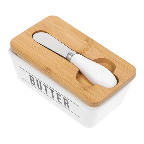 COLLBATH Butterdose Mit Ausstecher Und Luftdichtem Deckel Kühlschrank Butterhalter Für Streichzarte Butter Und Kä Praktischer Küchenhelfer Für Frische Aufbewahrung Ideal Für Den