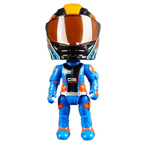 Générique Transforming Motorcycle Doll, Action-Figuren Motorcycle Model, 3D Q Version Sammelfiguren, Rider Transformation Toy mit beweglichen Dichtungen für Kinder Teens Display Shelf Geschenk
