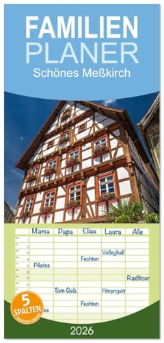 Familienplaner 2026 - Schönes Meßkirch mit 5 Spalten (Wandkalender, 21 cm x 45 cm), CALVENDO: Beschauliche Kleinstadt zwischen der Schwäbischen Alb und dem Bodensee (CALVENDO Orte)