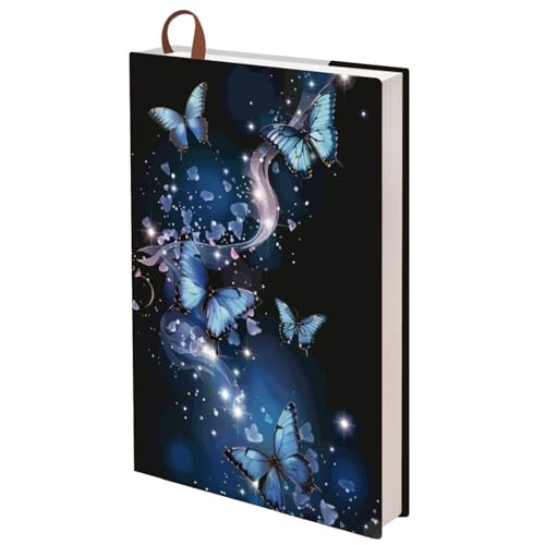 craspire A5 Schmetterling Buchhülle Jumbo Stoff Buchhülle Jumbo Stoff 12.4x8.8 Zoll Bücher Etikettenband Lehrbuchhüllen Waschbar Taschenbuch Hardcover Klassenzimmer